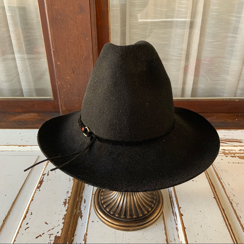 Eddy Brothers Black Wool Felt Cowboy Hat
